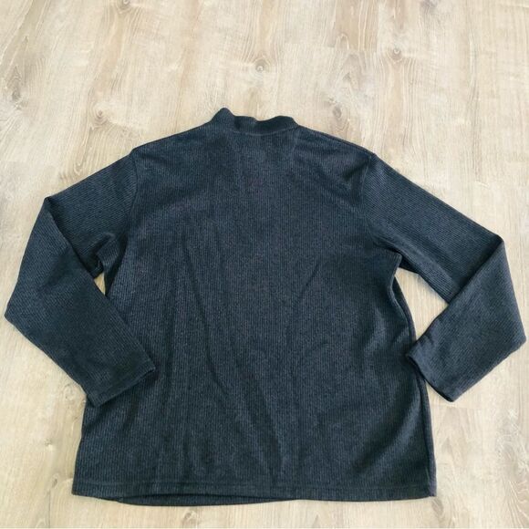 Detroit Red Wings NHL Hockey 1/4 Zip Long Sleeve Gray Thermal Sweater Mens XL - Picture 8 of 10